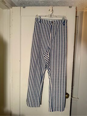 torrid Blue and White Vertical Stripe Chinos